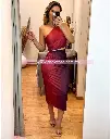 MIDI DRESS UN HOMBRO OPEN WAIST