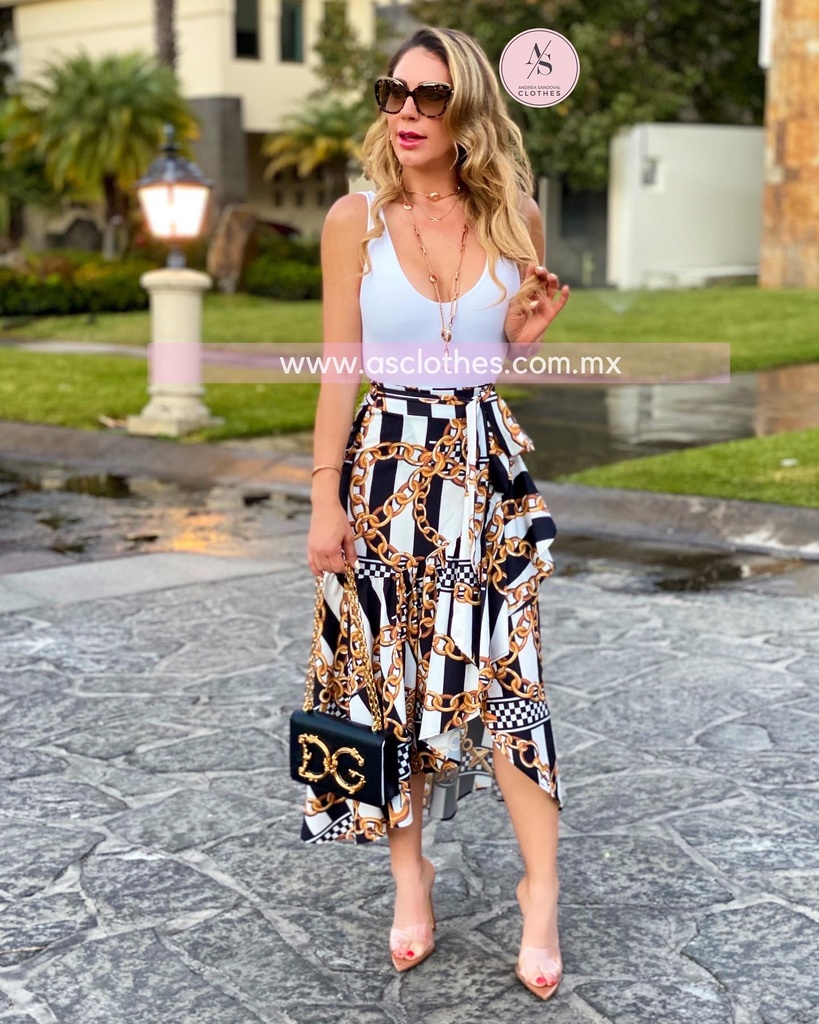 FALDA ENVOLVENTE CADENAS PRINT
