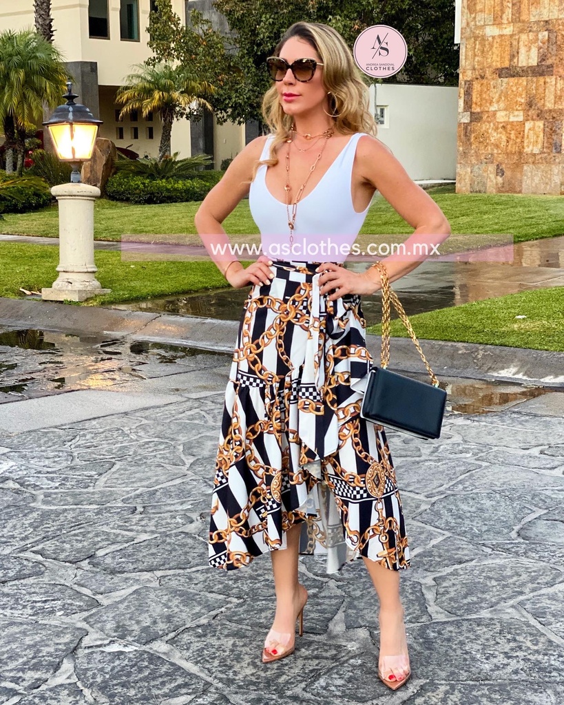 FALDA ENVOLVENTE CADENAS PRINT