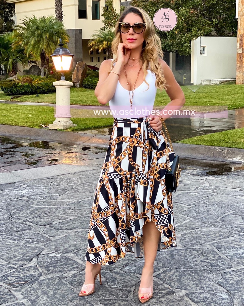 FALDA ENVOLVENTE CADENAS PRINT