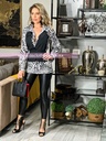 CAMISA LARGA ZEBRA CON TIPO CHALECO Y CINTO