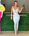 MAXI DRESS BANDAGE APLICACIONES CADENAS/PEDRERIA
