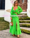 CONJUNTO FALDA TELA ESTILO GUIPUR
