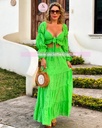 CONJUNTO FALDA TELA ESTILO GUIPUR