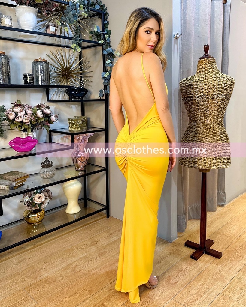 MAXI DRESS TIRANTES DRAPEADO