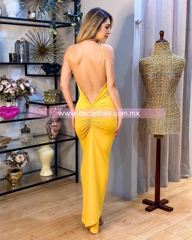 MAXI DRESS TIRANTES DRAPEADO