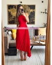 MIDI DRESS TABLONES ASIMETRICO