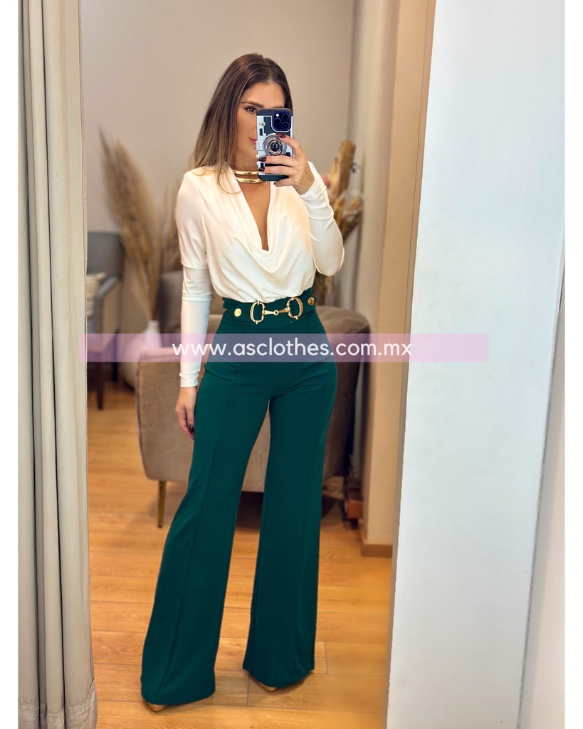PANTALON RECTO HEBILLA 