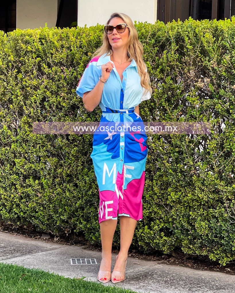 VESTIDO DRAPEADO NEVER PRINT