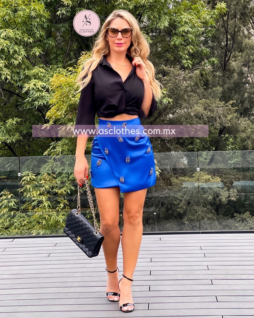 BLUSA CROP TIPO CAMISA