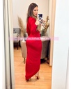 MAXI DRESS MANGA LARGA ESCOTE CERRADO CON TELA CRUZADA AL FRENTE