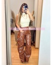 PANTALON CARGO TIPO PIEL