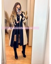 GABARDINA BICOLOR CON CINTO