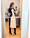 GABARDINA BICOLOR CON CINTO