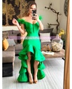 MAXI DRESS FIESTA PLUMAS EN HOMBROS
