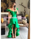 MAXI DRESS FIESTA PLUMAS EN HOMBROS