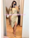 MIDI DRESS UN HOMBRO SATIN