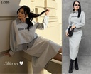 SET DE FALDA Y BLUSA TIPO SUDADERA MIU 