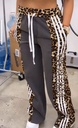 PANTALON COMBINADO ANIMAL PRINT