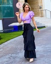 BLUSA RUFFLES CON TIRA CINTURA