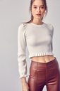 BLUSA TEJIDA MOÑOS ESPALDA