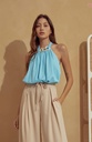 Blusa con collar en cuello