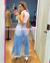 FALDA MIDI DENIM TUL 100% ALGODON