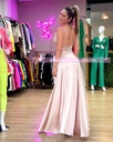 MAXI DRESS SATINADO TIRANTES CON CINTO