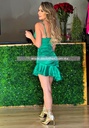 MINI DRESS SATINADO CON OLANES