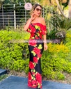 MAXI DRESS A LOS HOMBROS ROSAS