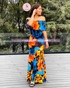 MAXI DRESS A LOS HOMBROS FLORAL PRINT 