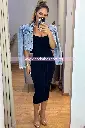MIDI DRESS TIRANTES CON SUJETADOR AMARRE AL FRENTE 