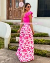 PANTALON PATA ELEFANTE MANCHAS ROSAS