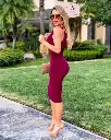 VESTIDO MIDI UN TIRANTE NUDO