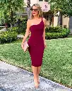 VESTIDO MIDI UN TIRANTE NUDO