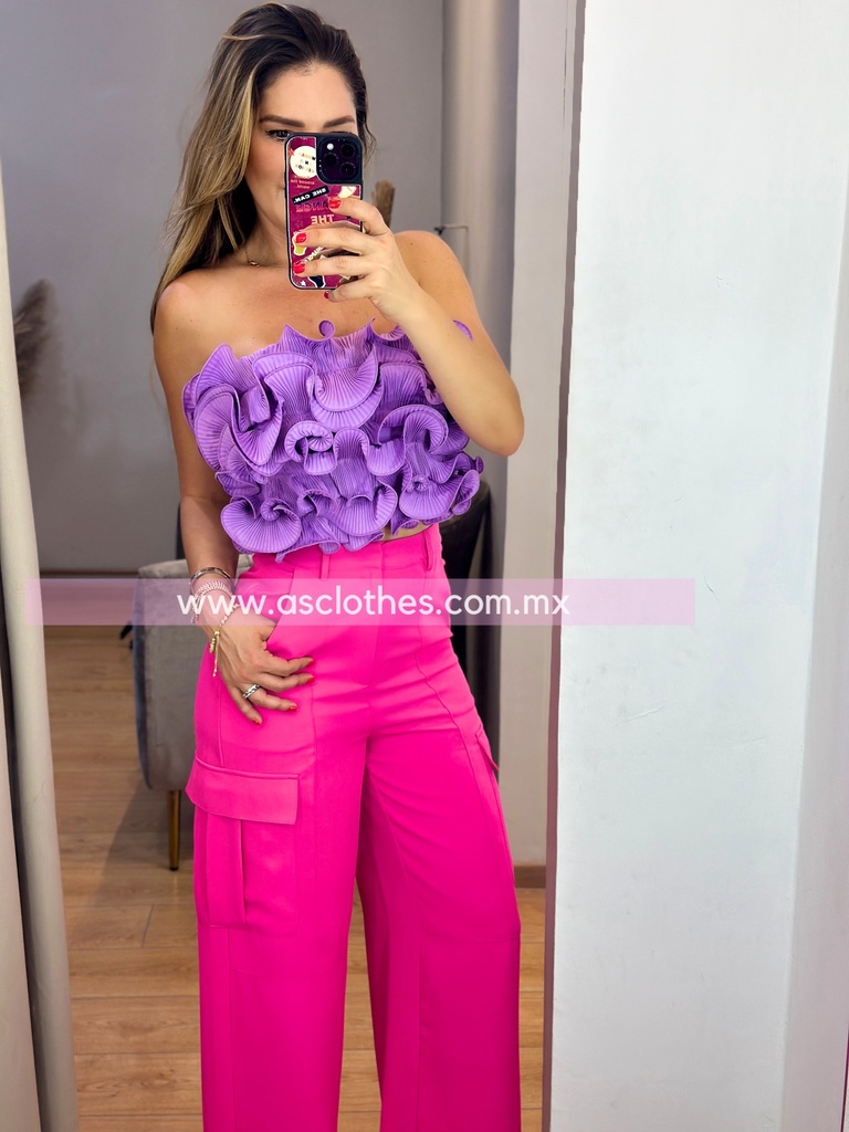 PANTALON TIPO CARGO CORTE RECTO