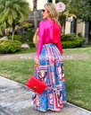 PANTALON PATA ELEFANTE COLORES AZUL CADENAS