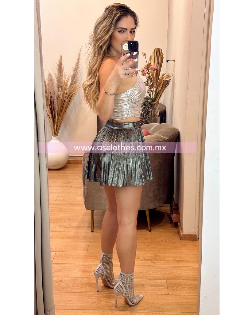 SHORT/FALDA METALIC