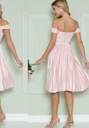 MIDI DRESS TABLONES CON ENCAJE