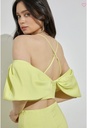 BLUSA DRAPEADA HOMBROS CAIDOS CON TIRANTES