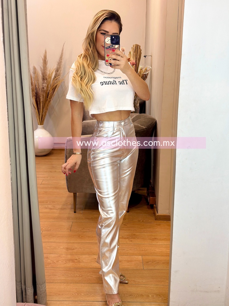 BLUSA CROP CON CADENA 