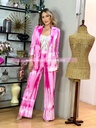 CONJUNTO PANTALON PATA DE ELEFANTE CON BLAZER MANGA 3/4