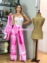 CONJUNTO PANTALON PATA DE ELEFANTE CON BLAZER MANGA 3/4