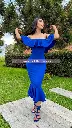 MIDI DRESS A LOS HOMBROS RUFFLES