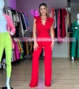 PALAZZO RUFFLES CON ENCAJE