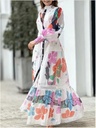 VESTIDO CON CINTO FLOREADO