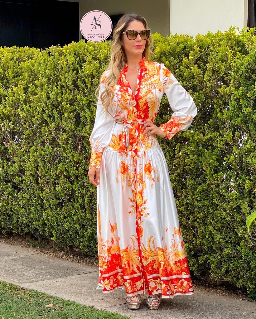 MAXI DRESS SATINADO
