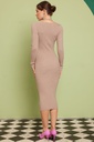 MIDIDRESS MANGA LARGA HALTER