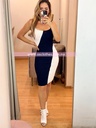 MIDI DRESS TIRANTES BICOLOR
