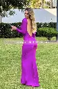 MAXI DRESS ESCOTE ESPALDA DRAPEADO MANGA LARGA